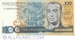 100 Cruzados ND (1987) - semnături Luiz Carlos Bresser Gonçalves Pereira/ Fernando Millet de Oliveira