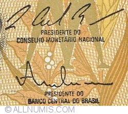 100 Cruzados ND(1987) - signatures Luiz Carlos Bresser Gonçalves Pereira/ Fernando Millet de Oliveira
