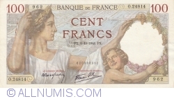 Image #1 of 100 Francs 1941 (2. X.)
