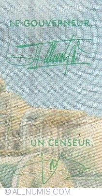 5000 Franci 2002 - semnături J. F. Mamalepot / Louis Aleka-Rybert