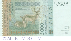 Image #2 of 5000 Francs 2003/(20)10