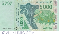 Image #1 of 5000 Francs 2003/(20)10
