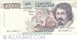 100 000 Lire 1983 (1. IX.) - semnături Carlo Azeglio Ciampi / Vittorio Stevani