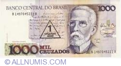 1 Cruzado Novo on 1 000 Cruzeiros ND (1989)