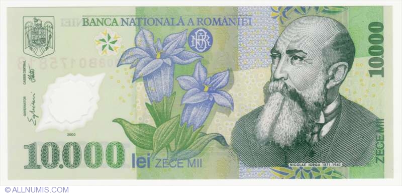 2004 P#115 POLYMER NOTE signature Isarescu UNC ROMANIA 500000 LEI 2000 