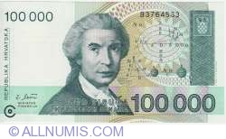 Image #1 of 100 000 Dinara 1993 (30. V.)