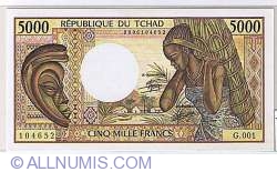 5000 Francs ND (1984-1991) - 1