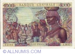 1000 Francs 1957