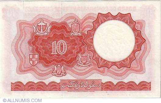 10 Dollars 1961 (1. III.), 1959-1961 Issue - Malaya and British