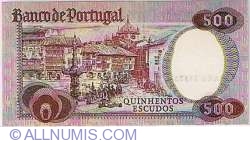 Image #2 of 500 Escudos 1979 (4. X.) - semnături José da Silva Lopes / Luís Carlos de Assunção Braz Teixeira