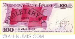 Image #2 of 100 Zlotych 1982 (1. VI.)