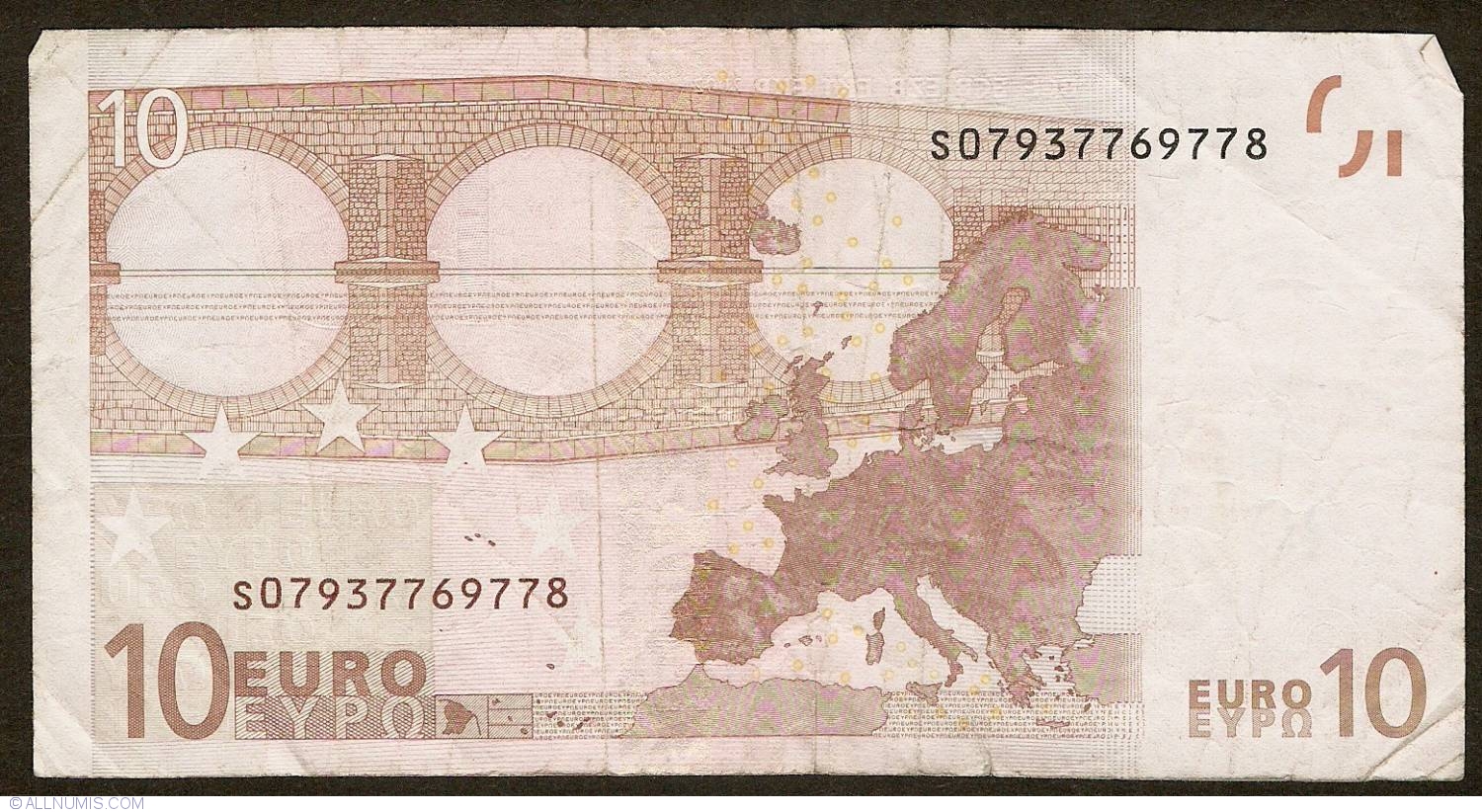 10 EUROS - SIGNATURE TRICHET - PICK 9 S - ITALIE - Billets - Euros