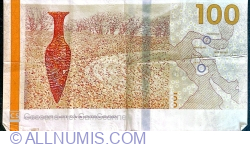 Image #2 of 100 Kroner (20)19 - Signatures: Hugo Frey Jensen & Bolette Møller
