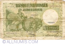 Image #1 of 50 Francs - 10 Belgas 1945 (04. I)