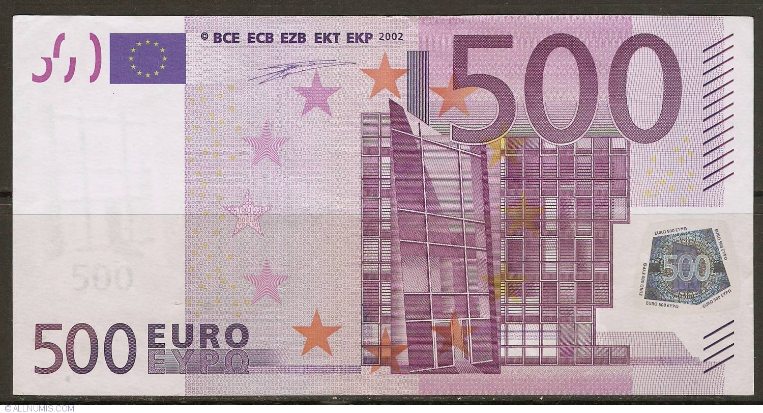 500 Euro 2002 Z Belgium 2002 Issue 500 Euro Signature Willem F