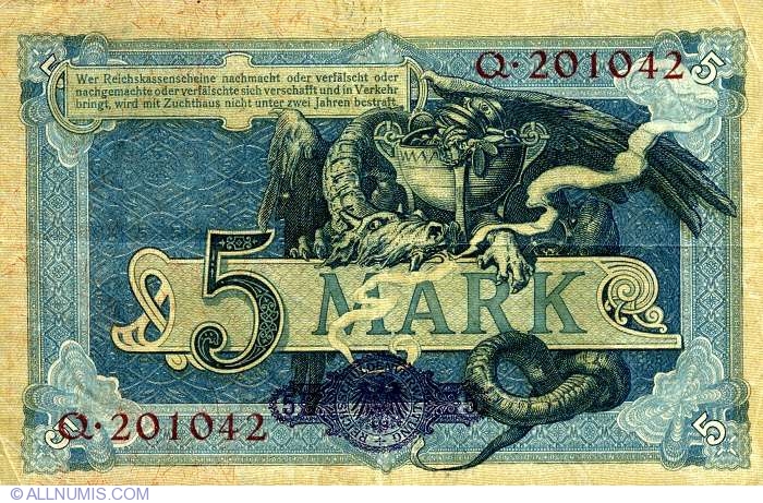 5 Mark 1904 (31. X.), German Empire (1871-1918) - Germany - Banknote - 315