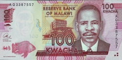 Image #1 of 100 Kwacha 2013 (1. I.)