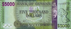 5000 Dollars ND (2014) - Bancnotă de înlocuire
