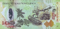 Image #2 of 100 Kina 2008 - 35 Years of the Bank of Papua New Guinea - Replacement note.
