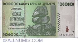 Image #1 of 1 Billion Dollars (1,000,000,000) 2008 (19. XII.)