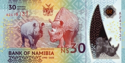 Image #2 of 30 Namibia Dollars 2020