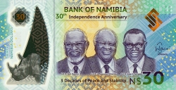30 Namibia Dollars 2020