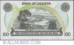 Image #2 of 100 Shillings ND (1973)