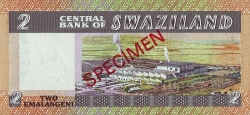 Image #2 of 2 Emalangeni ND (1983-1986) - SPECIMEN