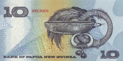 Image #2 of 10 Kina 1998 - 25 Years of the Bank of Papua New Guinea - SPECIMEN