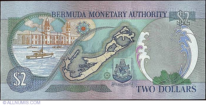 2 Dollars 2000, 2000 Issue - Bermuda - Banknote - 1885