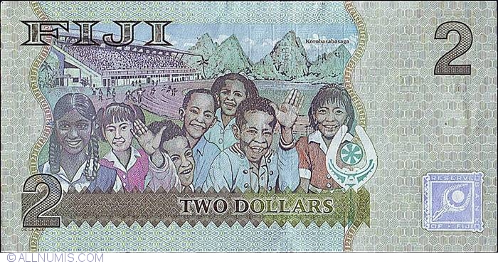 2 Dollars ND ,  &  ND Issue   Fiji   Banknote