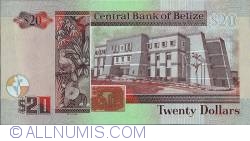 Image #2 of 20 Dollars 2012 (1. I.) - 30 Years Of The Central Bank Of Belize