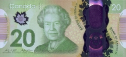 20 Dolari 2015 - Regina Elizabeth II