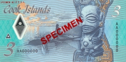 Image #2 of 3 Dollars ND (2021) - SPECIMEN