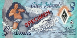 Image #1 of 3 Dollars ND (2021) - SPECIMEN