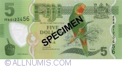 5 Dollars ND (2012) - Specimen