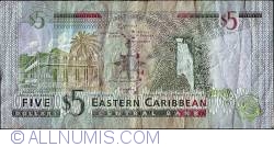 5 Dollars ND (2003) - L (St. Lucia)