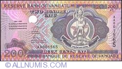 P8b banknote UNC 1995 Vanuatu 200 Vatu 