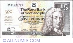 Image #1 of 5 Pounds 2005 - 500 de ani de la înfințarea  Royal College of Surgeons, Edin