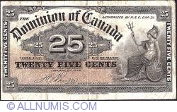 25 Cents 1900 (2. I.) - signature T.C. Boville