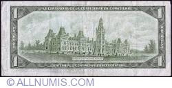 1 Dollar 1967 - Centenary of Canadian Confederation - Double dates