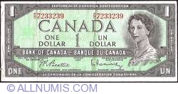 Image #1 of 1 Dollar 1967 - Centenary of Canadian Confederation - Serial numbers.