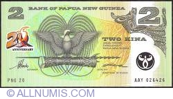 Image #1 of 2 Kina N.D. (1995) - 20 Years of Papua New Guinean Independence.